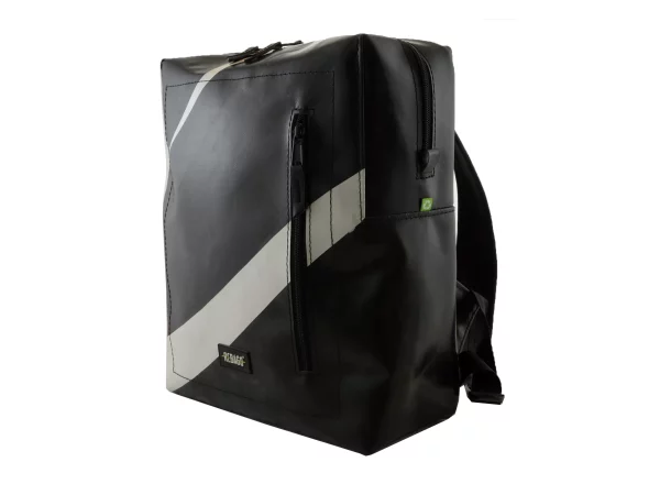 DAVID L upcycled backpack rebago recycled upcycling bags 60c Rebago
