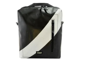 DAVID L upcycled backpack rebago recycled upcycling bags 60d Rebago