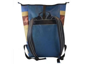 GEORGE XL big roll upcycled backpack rebago recycled upcycling bags 123b Rebago