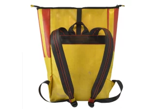 GEORGE XL big roll upcycled backpack rebago recycled upcycling bags 126b Rebago