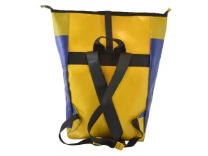 GEORGE XL big roll upcycled backpack rebago recycled upcycling bags 129b Rebago