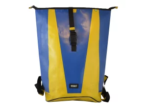 GEORGE XL big roll upcycled backpack rebago recycled upcycling bags 131a Rebago