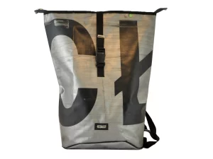 GEORGE XL big roll upcycled backpack rebago recycled upcycling bags 132a Rebago
