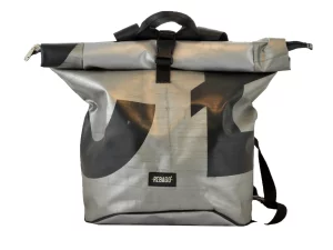 GEORGE XL big roll upcycled backpack rebago recycled upcycling bags 132c Rebago