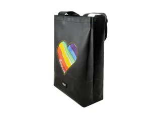 BASIC SHOPER bag from truck tarpaulin recycled upcycling bags 38e Rebago