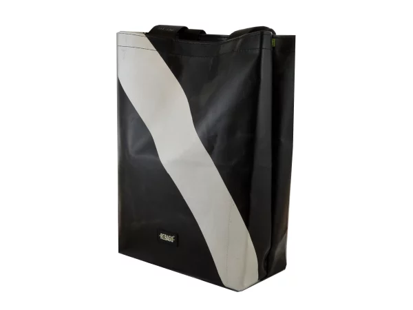 BASIC SHOPER bag from truck tarpaulin recycled upcycling bags 39b Rebago