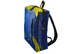 DAVID L upcycled backpack rebago recycled upcycling bags 66b Rebago