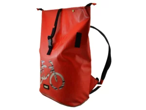 GEORGE BIKE big rolltop upcycled backpack rebago recycled upcycling bags 23c Rebago