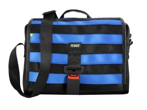 SIGMUND laptop bag from car seat belts recycled upcycling bags 21a Rebago