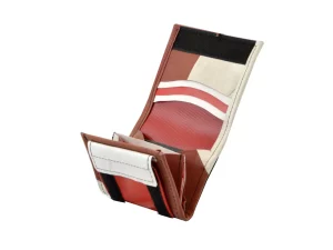 SMALL WALLET from upcycled truck tarpaulin, recycling bags 74c Rebago