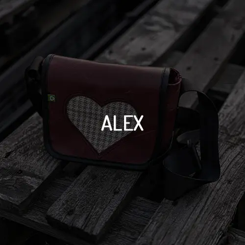 small upcyc;led shoulder bag Alex