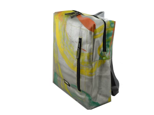DAVID L upcycled backpack rebago recycled upcycling bags 74c Rebago