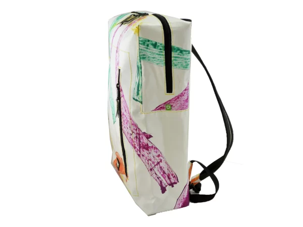 DAVID XL upcycled backpack from truck tarpaulin recycled upcycling bags 106b Rebago
