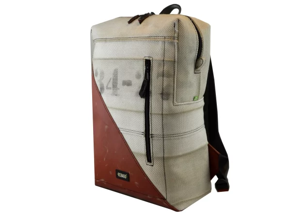 DAVID XL upcycled backpack from truck tarpaulin recycled upcycling bags 88b Rebago