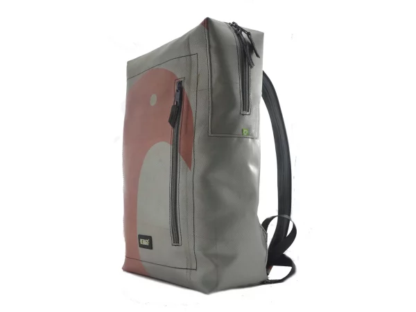 DAVID XL upcycled backpack from truck tarpaulin recycled upcycling bags 99a Rebago