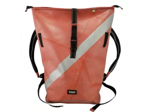 GEORGE BIKE big rolltop upcycled backpack rebago recycled upcycling bags 24a Rebago