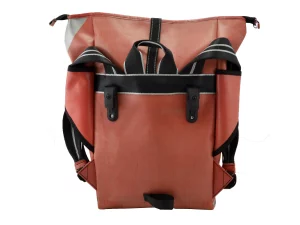 GEORGE BIKE big rolltop upcycled backpack rebago recycled upcycling bags 24c Rebago