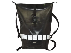 GEORGE BIKE big rolltop upcycled backpack rebago recycled upcycling bags 28c Rebago