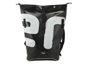 GEORGE BIKE big rolltop upcycled backpack rebago recycled upcycling bags 30a Rebago