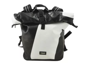 GEORGE BIKE big rolltop upcycled backpack rebago recycled upcycling bags 32a Rebago