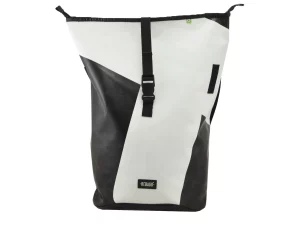 GEORGE BIKE big rolltop upcycled backpack rebago recycled upcycling bags 32b Rebago