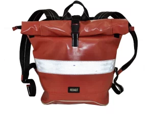 GEORGE BIKE big rolltop upcycled backpack recycled upcycling bags 33a Rebago