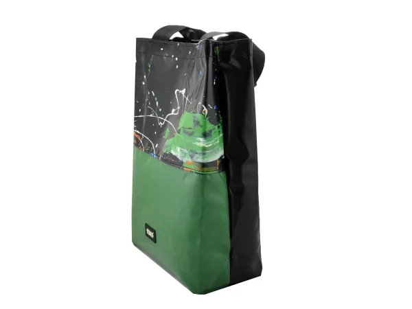 BASIC SHOPER bag from truck tarpaulin recycled upcycling bags 48c Rebago