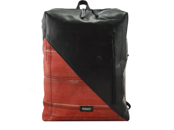 DAVID XL upcycled backpack from truck tarpaulin recycled upcycling bags 109a Rebago