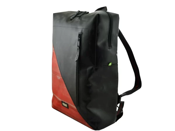 DAVID XL upcycled backpack from truck tarpaulin recycled upcycling bags 109b Rebago