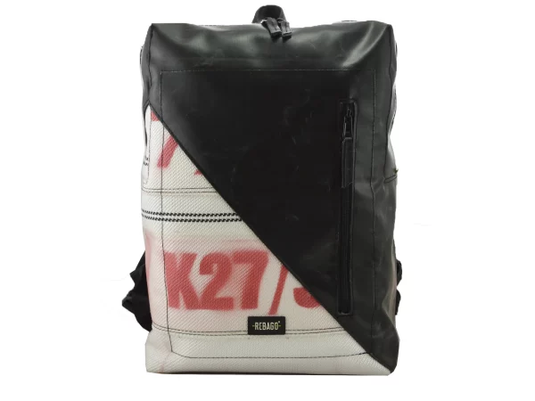 DAVID XL upcycled backpack from truck tarpaulin recycled upcycling bags 111a Rebago