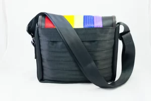 Pablo upcycled seatbelt shoulder bag 87c Rebago