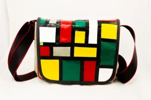 Pablo upcycled shoulder bag 77a Rebago