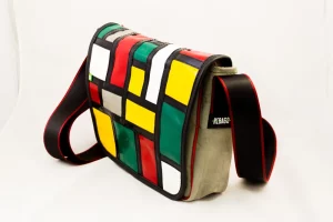 Pablo upcycled shoulder bag 77b Rebago