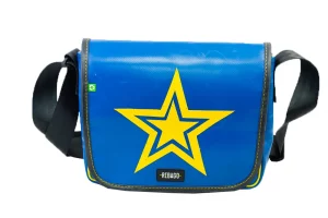 Pablo upcycled truck tarpaulin shoulder bag 58a Rebago