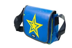 Pablo upcycled truck tarpaulin shoulder bag 58b Rebago