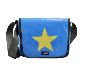 Pablo upcycled truck tarpaulin shoulder bag 58d Rebago