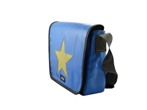 Pablo upcycled truck tarpaulin shoulder bag 58e Rebago