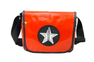 Pablo upcycled truck tarpaulin shoulder bag 88a Rebago