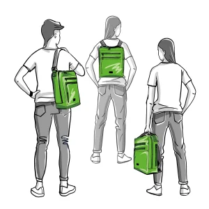 BOBBY sustainable daily backpack from recycled materials Rebago