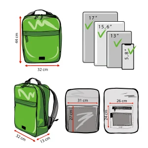 BOB XL big backpack dimmensions 1 Rebago