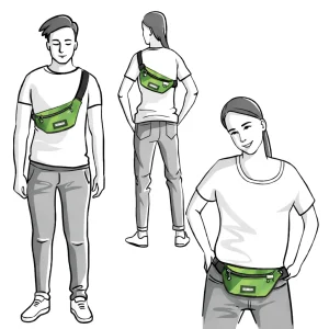 Hip Bag M dimmensions people Rebago
