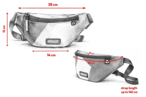 Recycled Hip Bag M dimmensions Rebago